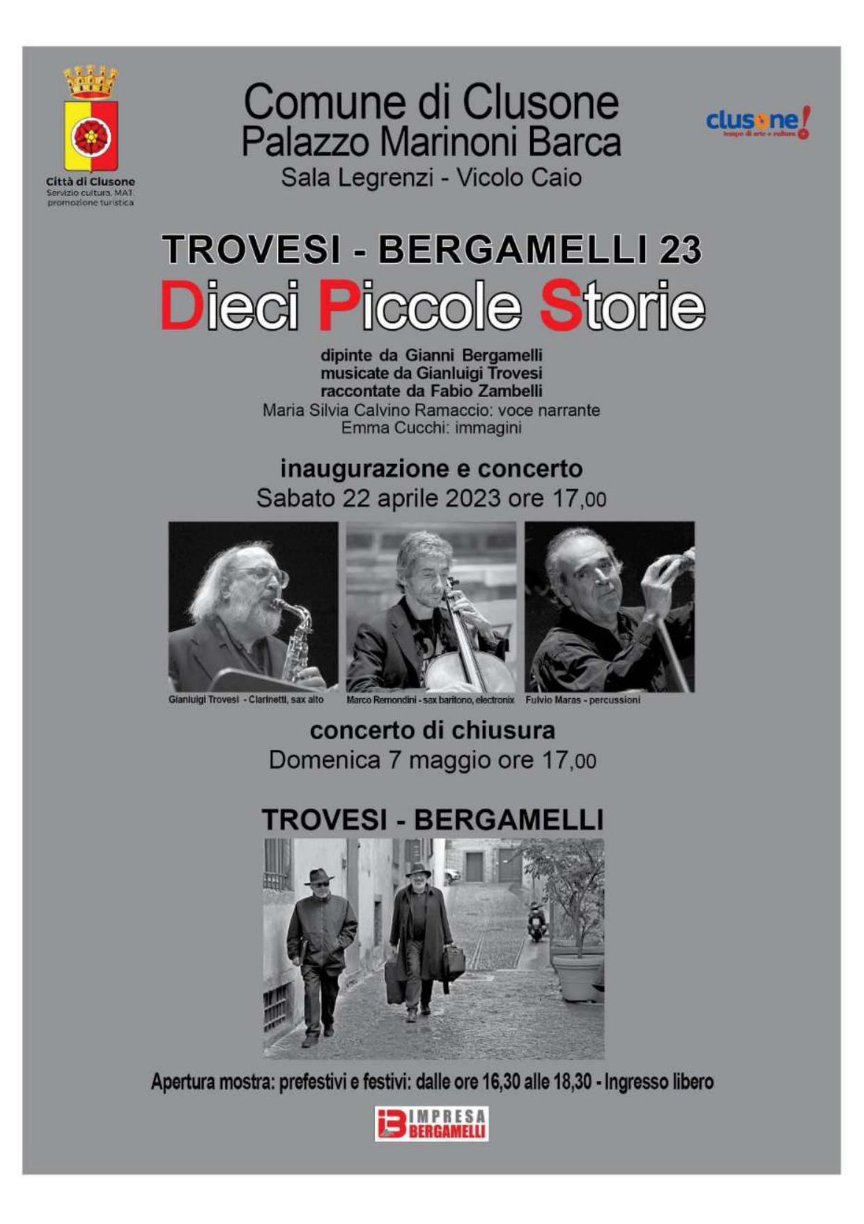 Dieci Piccole Storie - inaugurazione della mostra e concerto 