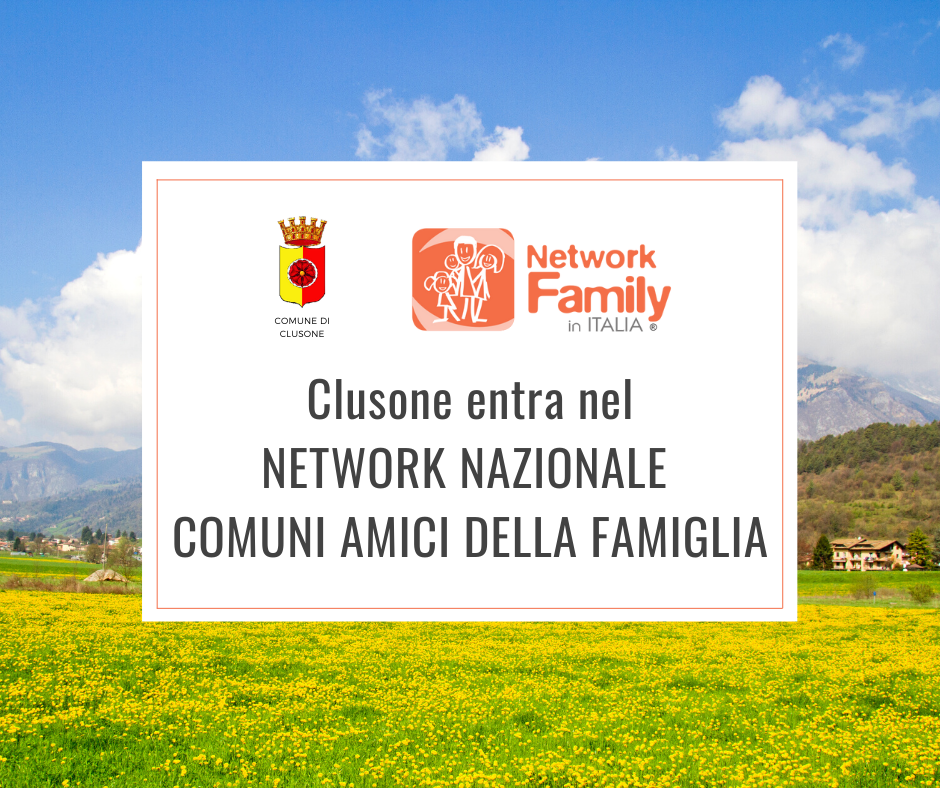 Clusone entra nel Network nazionale dei Comuni Amici della Famiglia