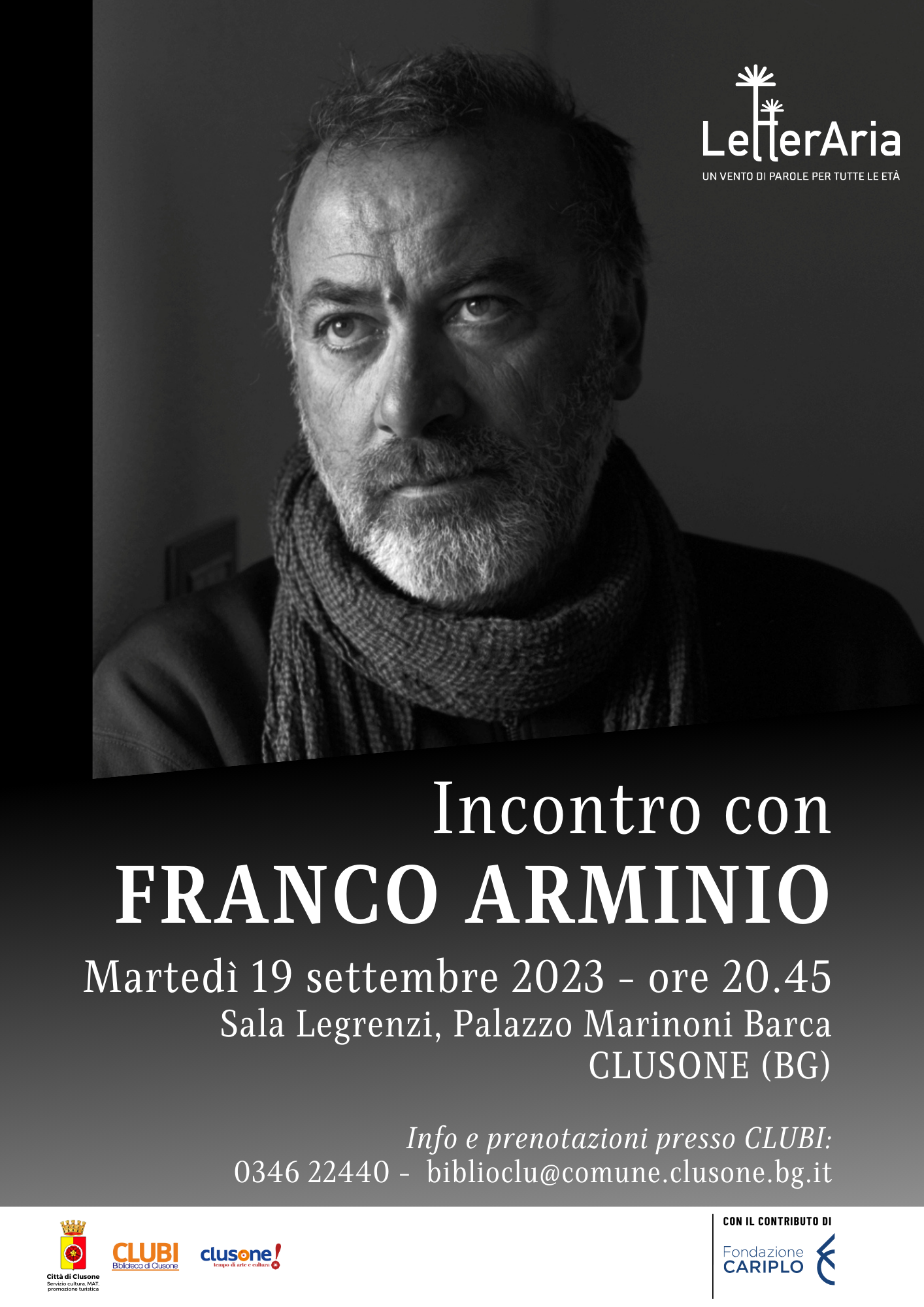 Biglietti Incontro con FRANCO ARMINIO- Clappit