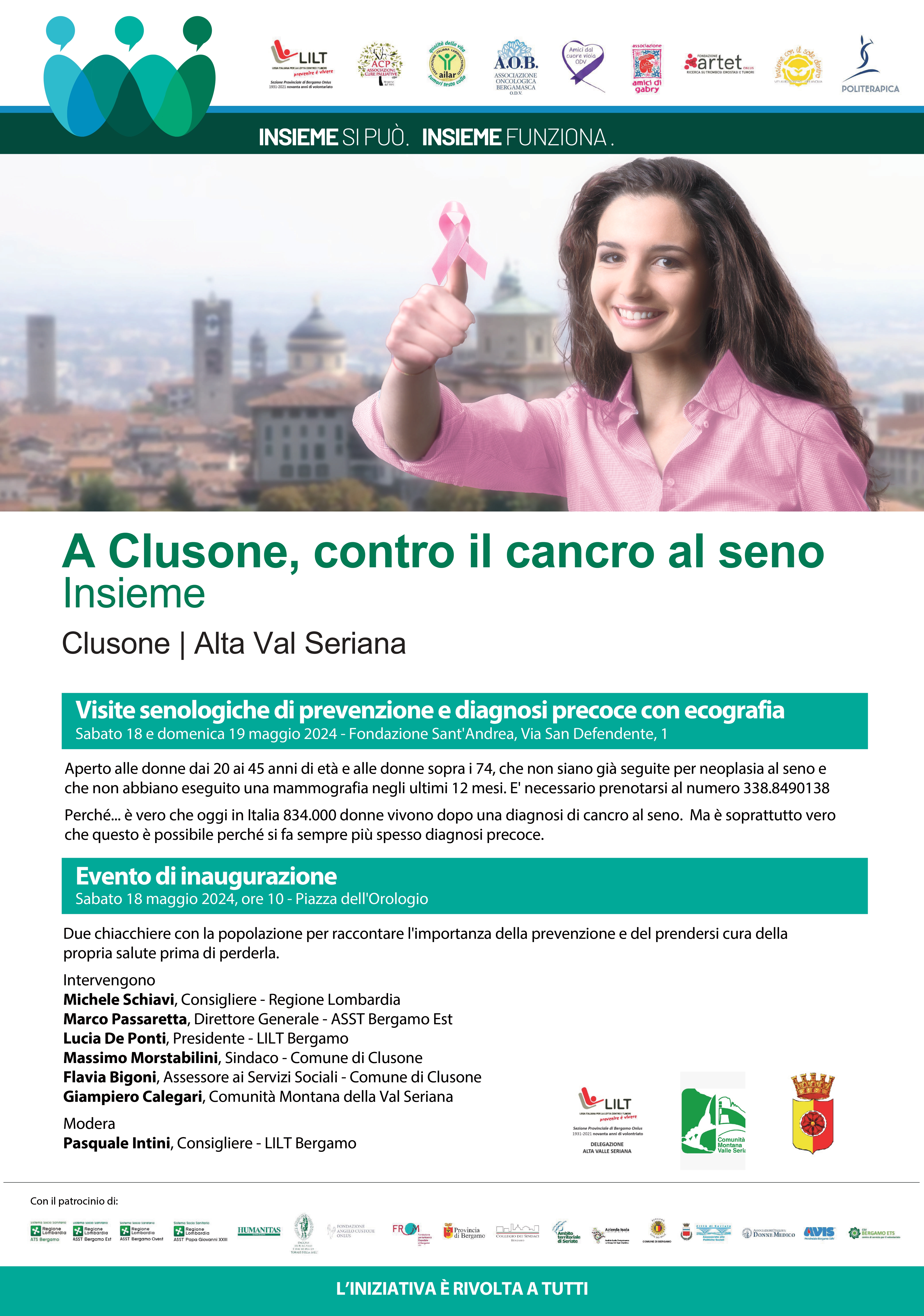 A Clusone contro il cancro al seno