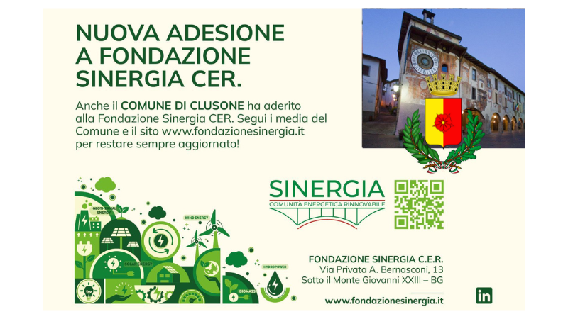 Nuova adesione a Fondazione Sinergia CER