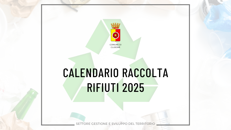 Calendario raccolta rifiuti