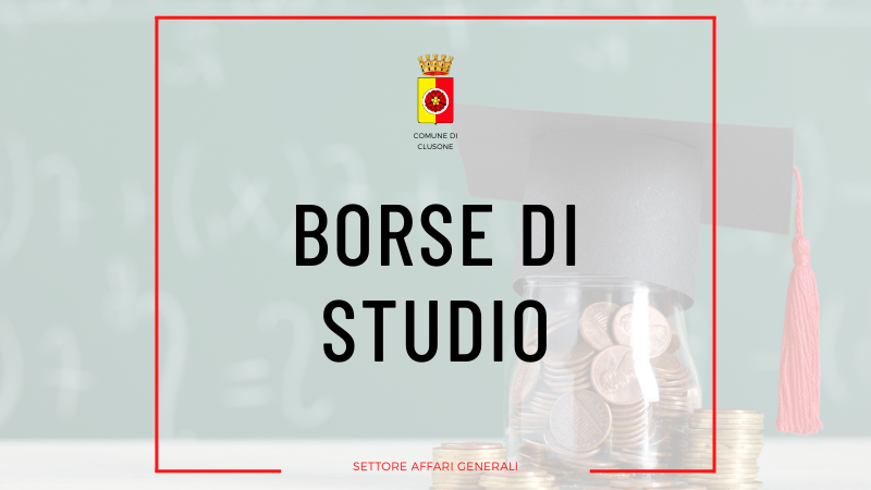 Avviso borse di studio