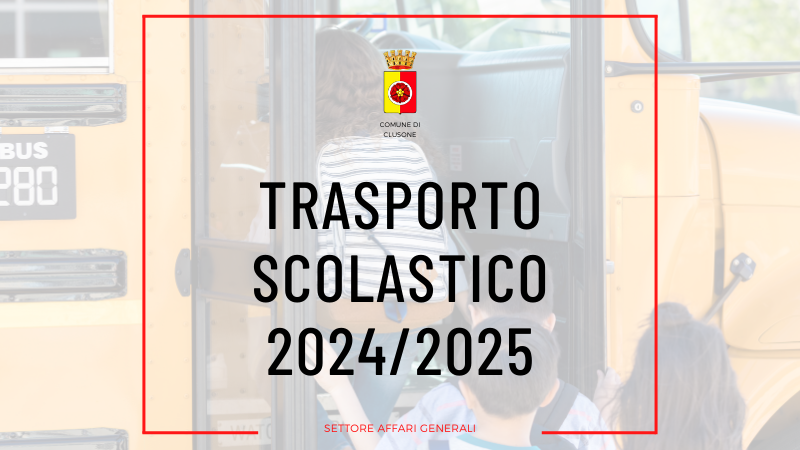 Trasporto Scolastico A.S. 2024/2025