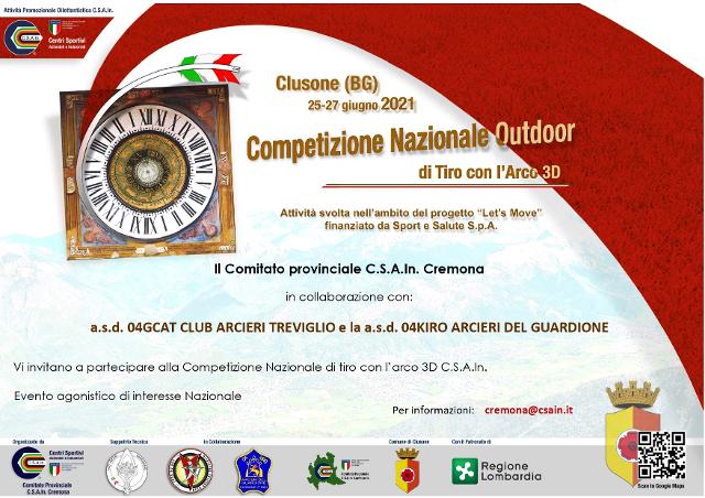 Competizione Nazionale Outdoor di Tiro con l'Arco 3D