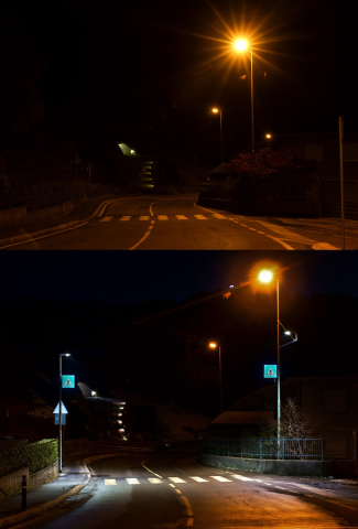 Illuminazione attraversamento pedonale di via Concerie