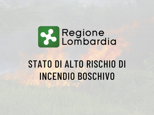 Stato di alto rischio di incendio boschivo