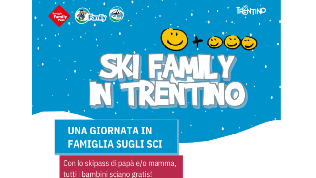Sciare in famiglia con la formula ''Ski family in Trentino''